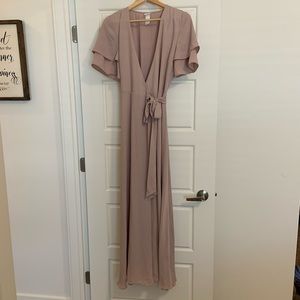 Blushy H&M wrap dress